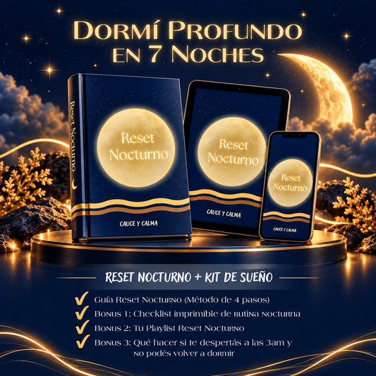 Dormí Profundo en 7 Noches — Método Reset Nocturno + Kit de Sueño